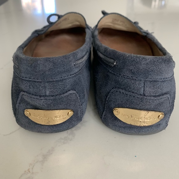 Michael Kors Navy Suede Loafers - Picture 4 of 6